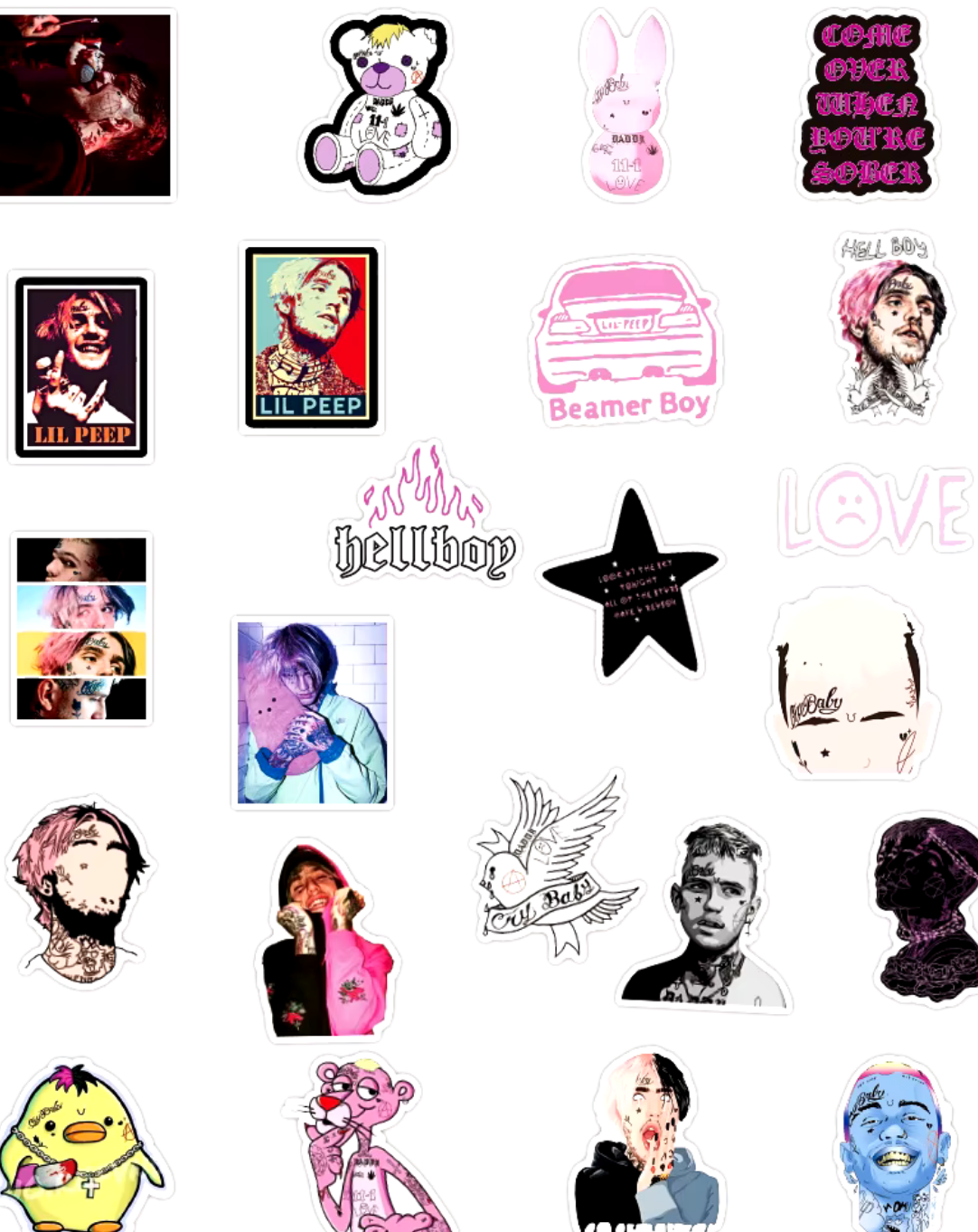 Lil Peep Sticker Pack (50 pc.)